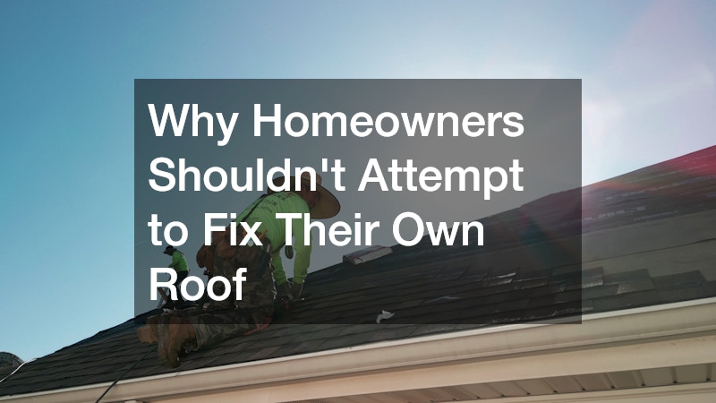 Why Homeowners Shouldnt Attempt to Fix Their Own Roof